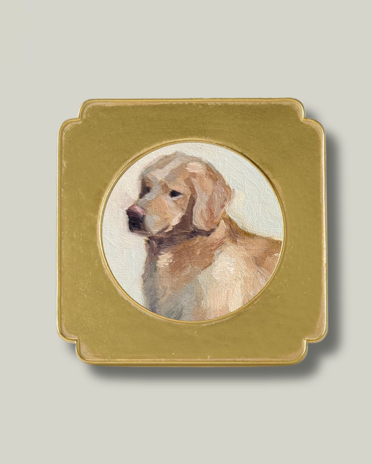 "Retriever" Gold Leaf Frame