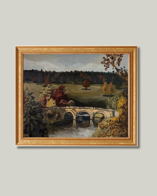 "The Stone Bridge" Classic Gold Frame