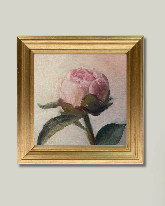 “A Simple Peony” Perfect Gold Frame
