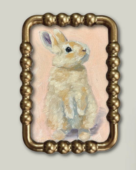 “Sweet Bunny” Whimsy Gold Frame