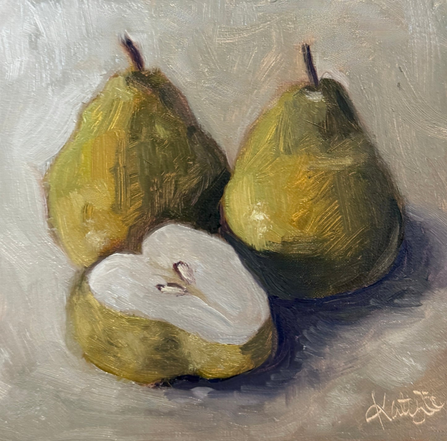"Sliced Pear" Original