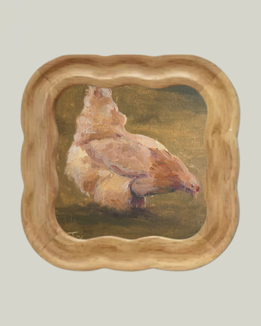 "Golden Hen" Light Coastal Frame