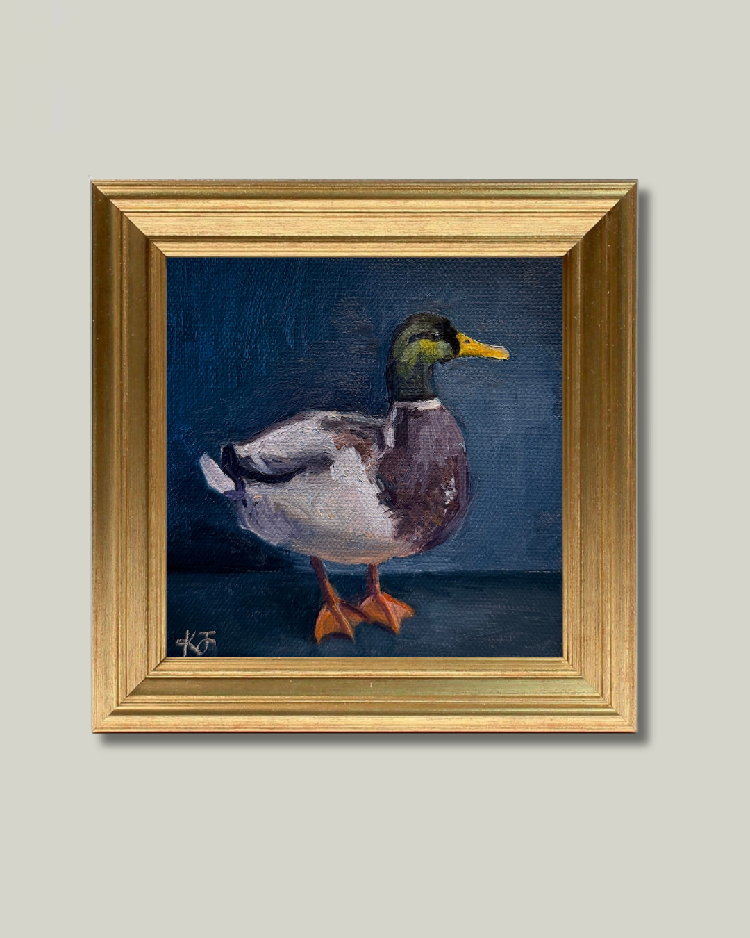 "Mallard Duck" Perfect Gold Frame