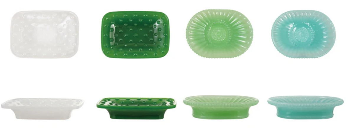 Embossed footage dish