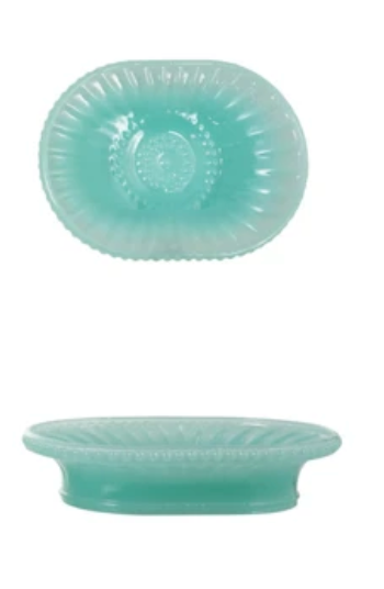 Embossed footage dish