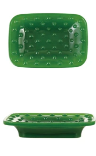 Embossed footage dish