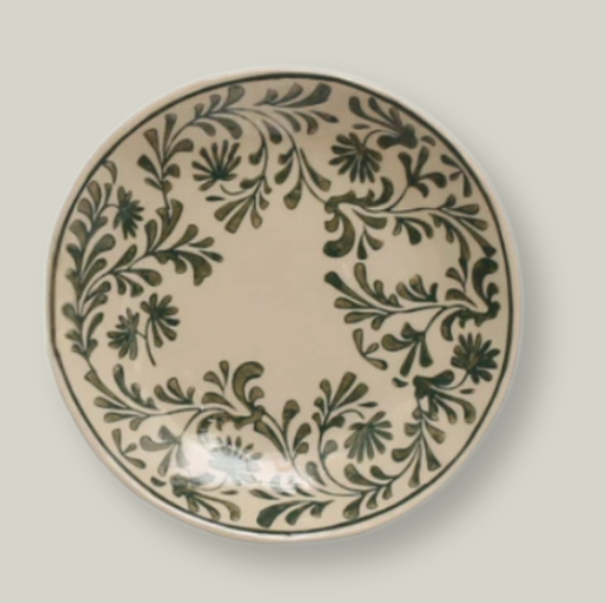 BloomStone Hand-Painted Stoneware Plates