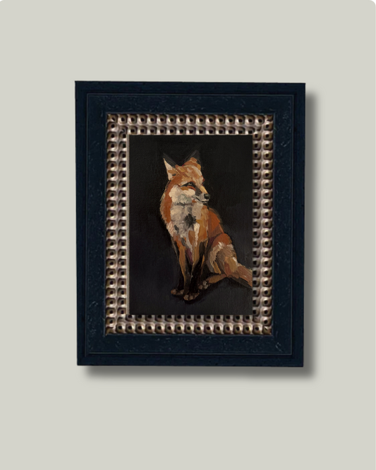 "Clever Fox" Black Bead Frame