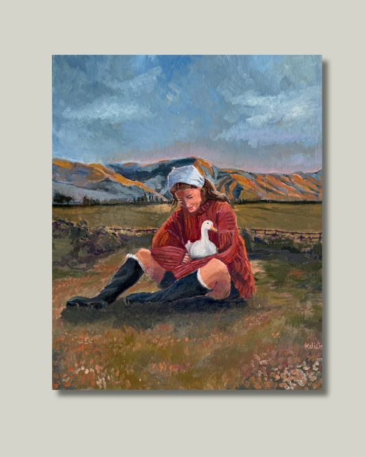 "The Girl & Her Duck" Original