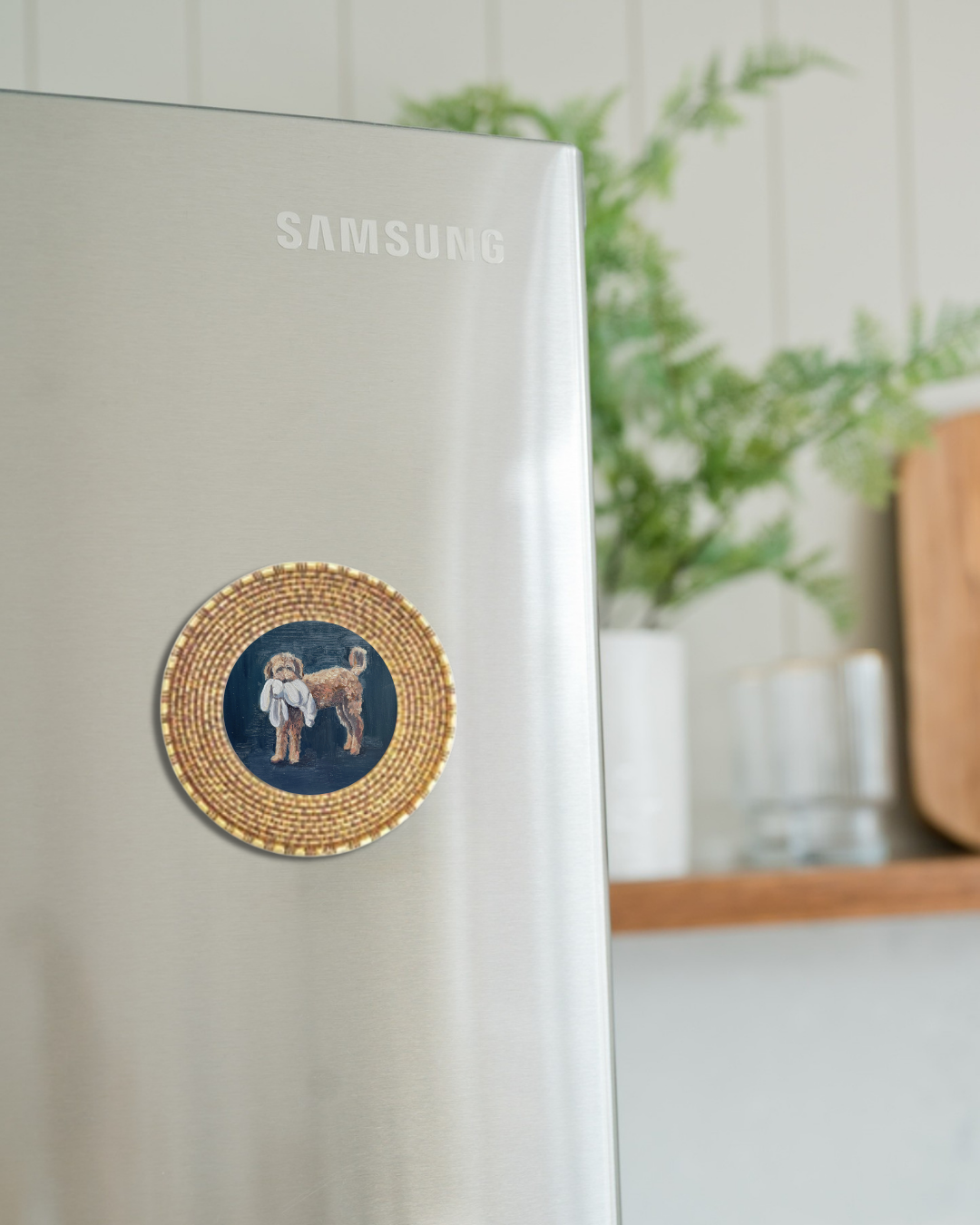 "Golden Doodle" Magnet Mini
