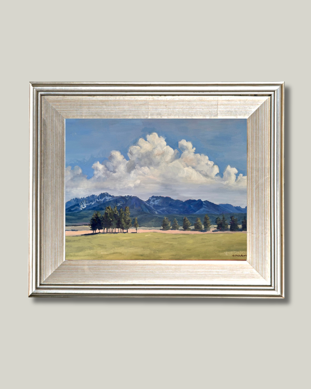 "Sawtooth Summer" French Silver Frame