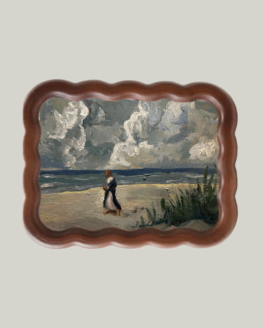 "Following His Footsteps" Coastal Frame