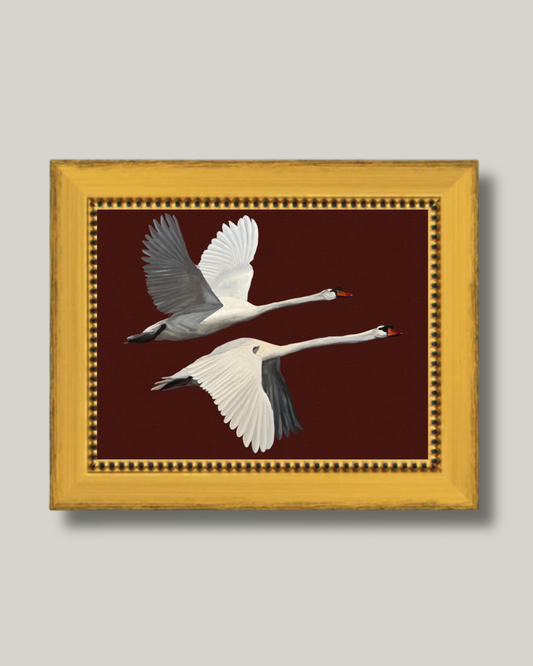 "Way of Swans" Spanish Gold Frame