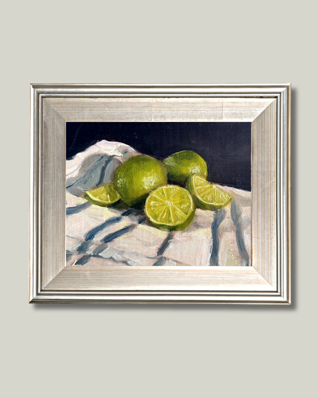 "Fresh Limes" French Silver Frame