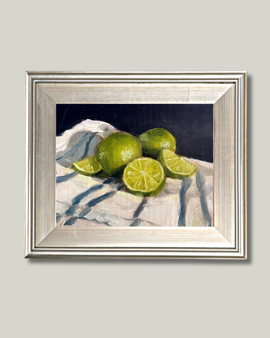 "Fresh Limes" French Silver Frame