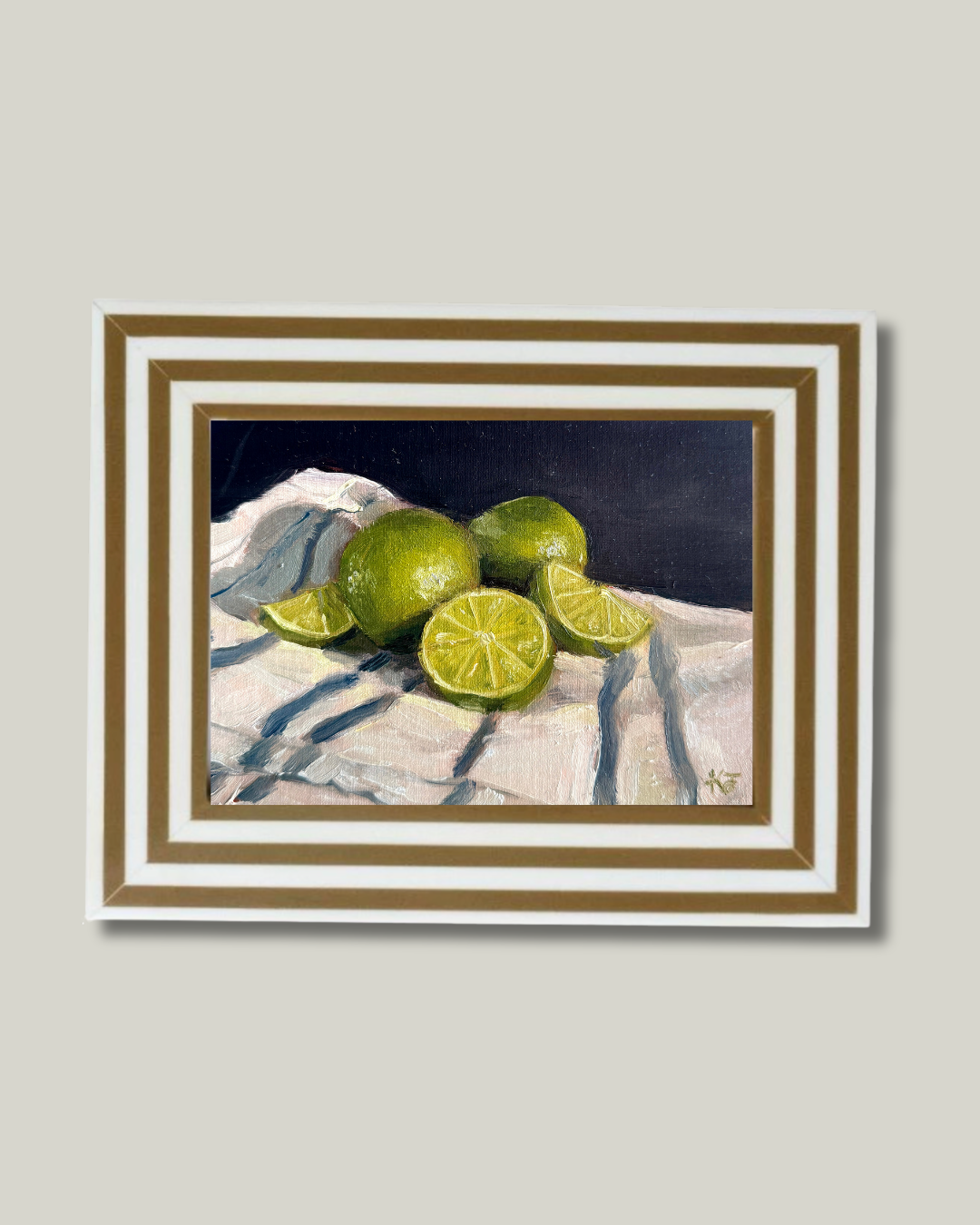 "Fresh Limes" Sage Regatta Frame