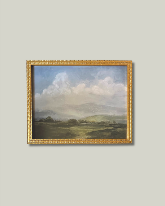 "Logan Marsh" Print, Gold Crinkle Frame