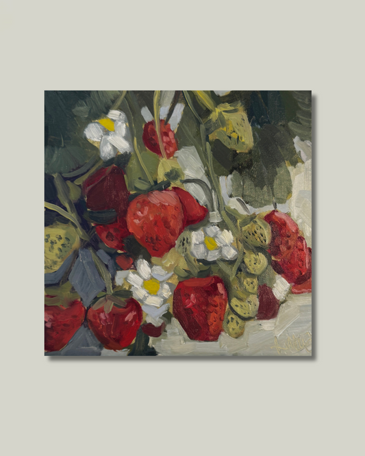 "Strawberry Blossoms" Original