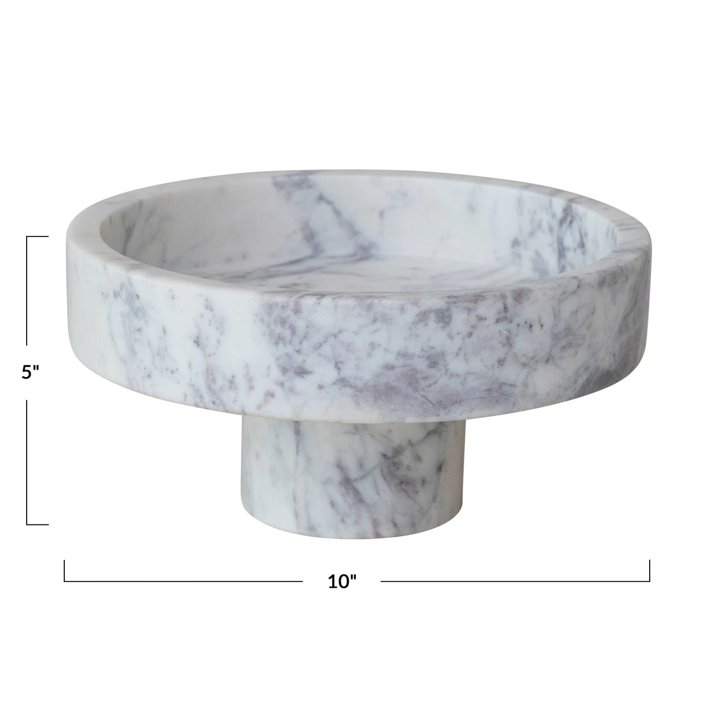 Marble Pedestal, White