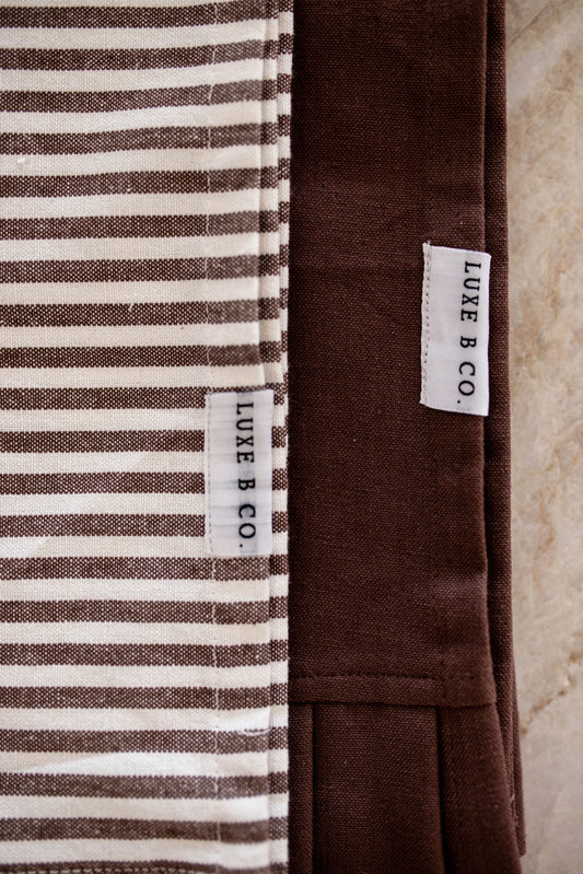 Brown Ruffle Kitchen Dish Towel