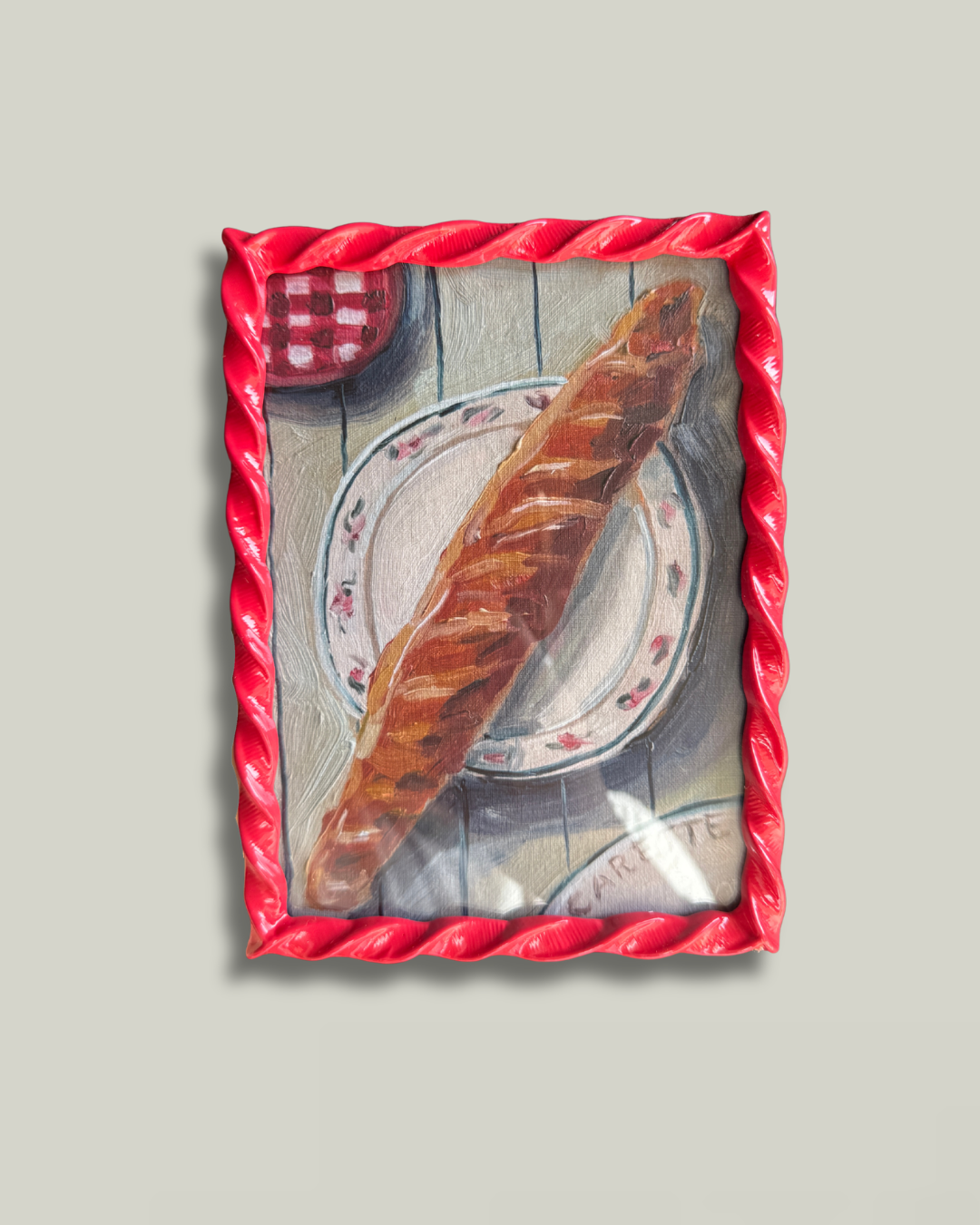 "Penny's French Bread" Whimsy Red Frame