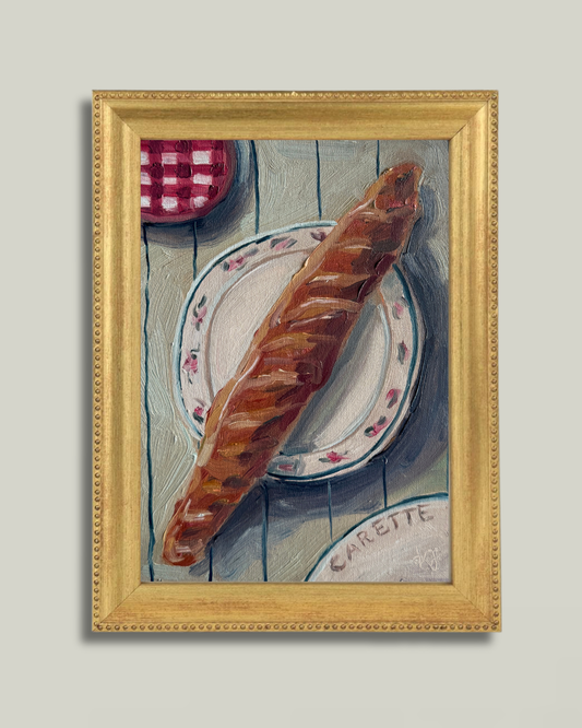 "Pennys french Bread" Gold bead Frame