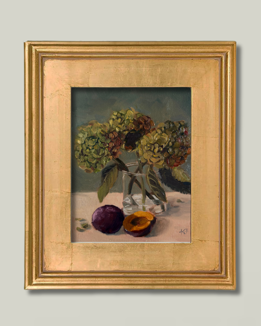 "Bruised Fruit Study" Gold French Frame