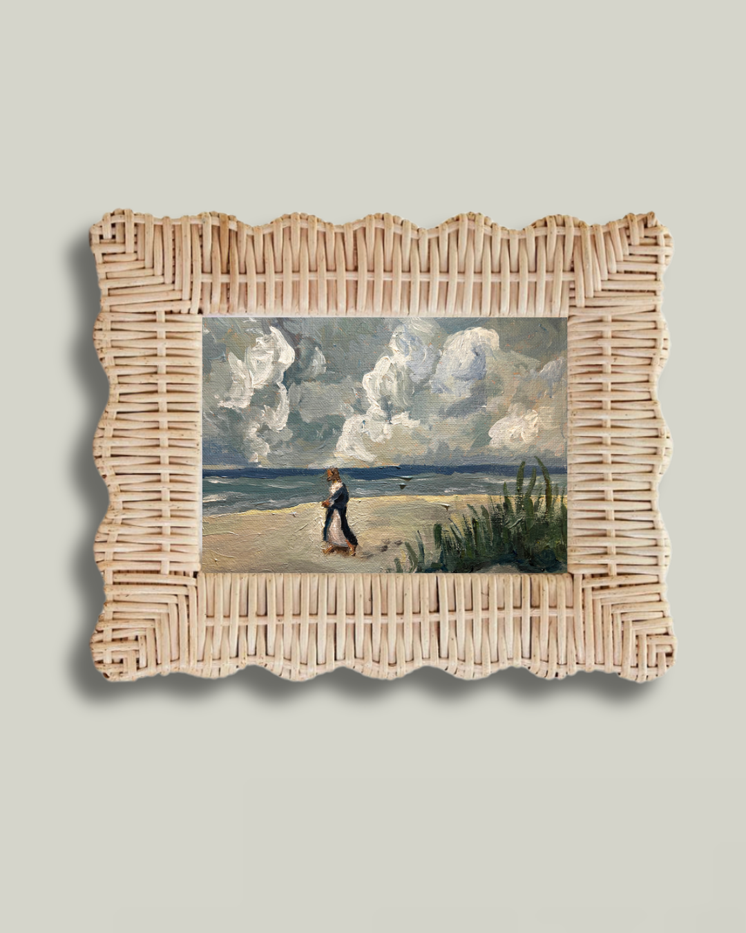 "Following in his footsteps" Woven Frame