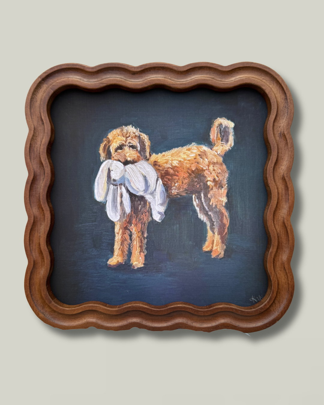 "Golden Doodle" Coastal Frame