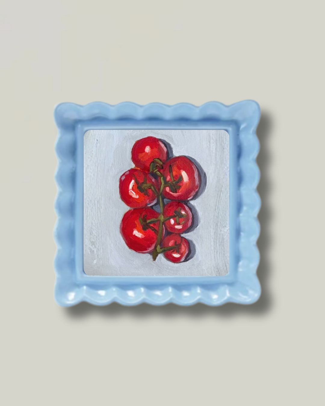 "Pomodoro Classico" Baby Blue Ruffle Frame